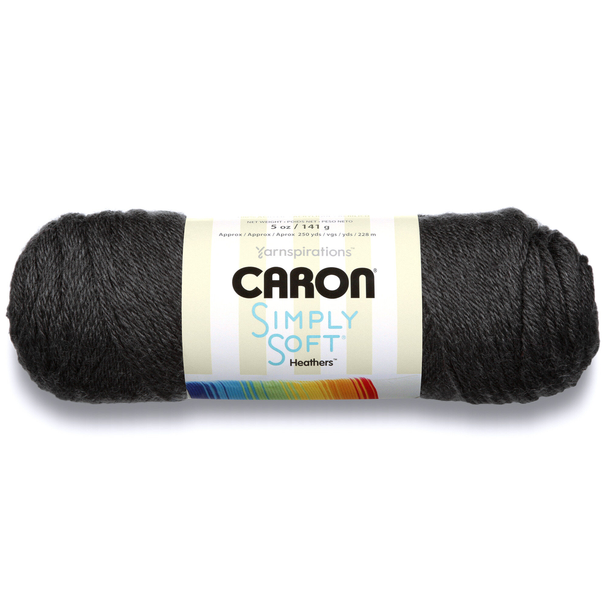 ACR. YARN:141GRx3BL (423GRM) (CARON/HEATHERS) - CHARCOAL HEATHER