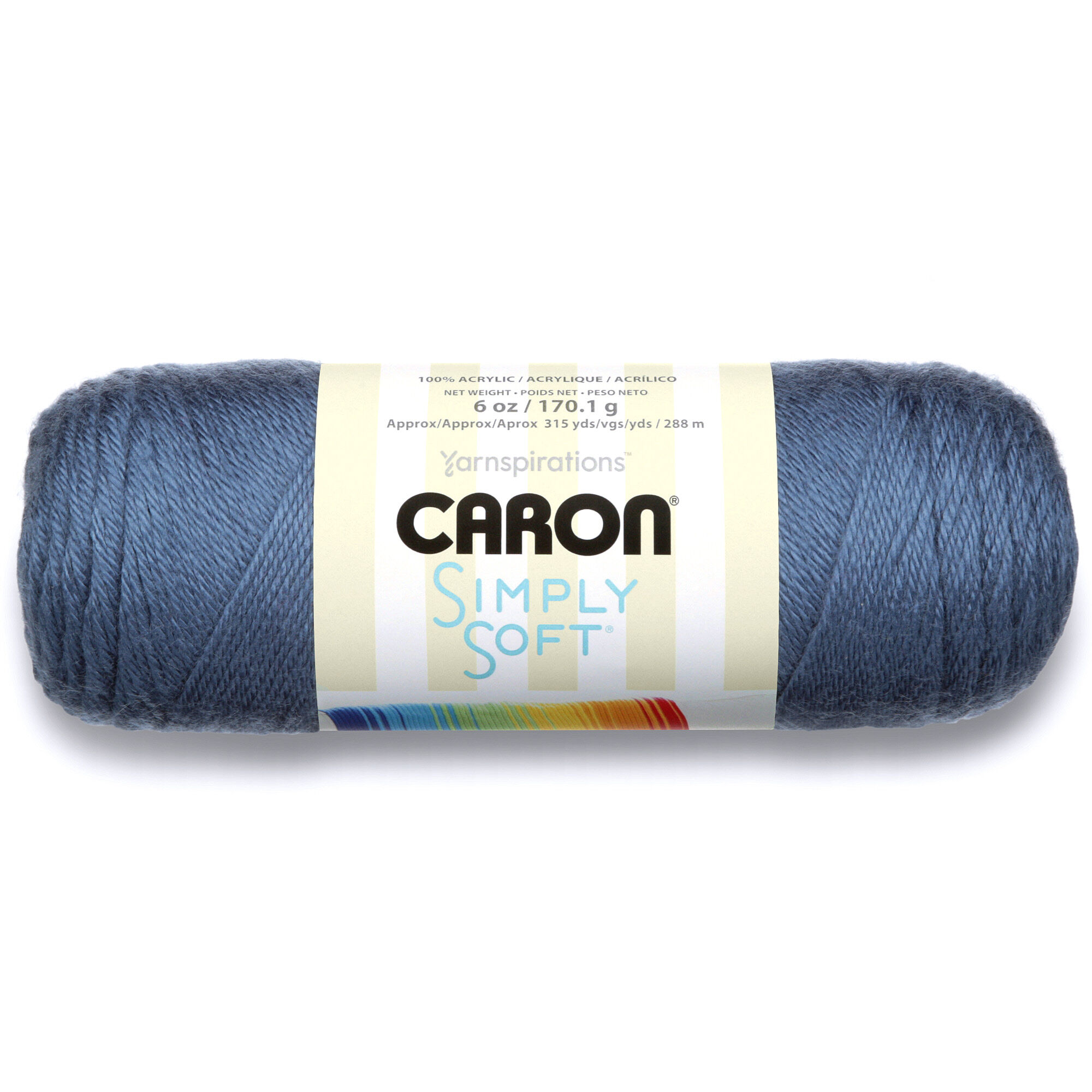 ACR. YARN:170GRx3BL (510GRM) (CARON/SIMPLY SOFT) - Country Blue