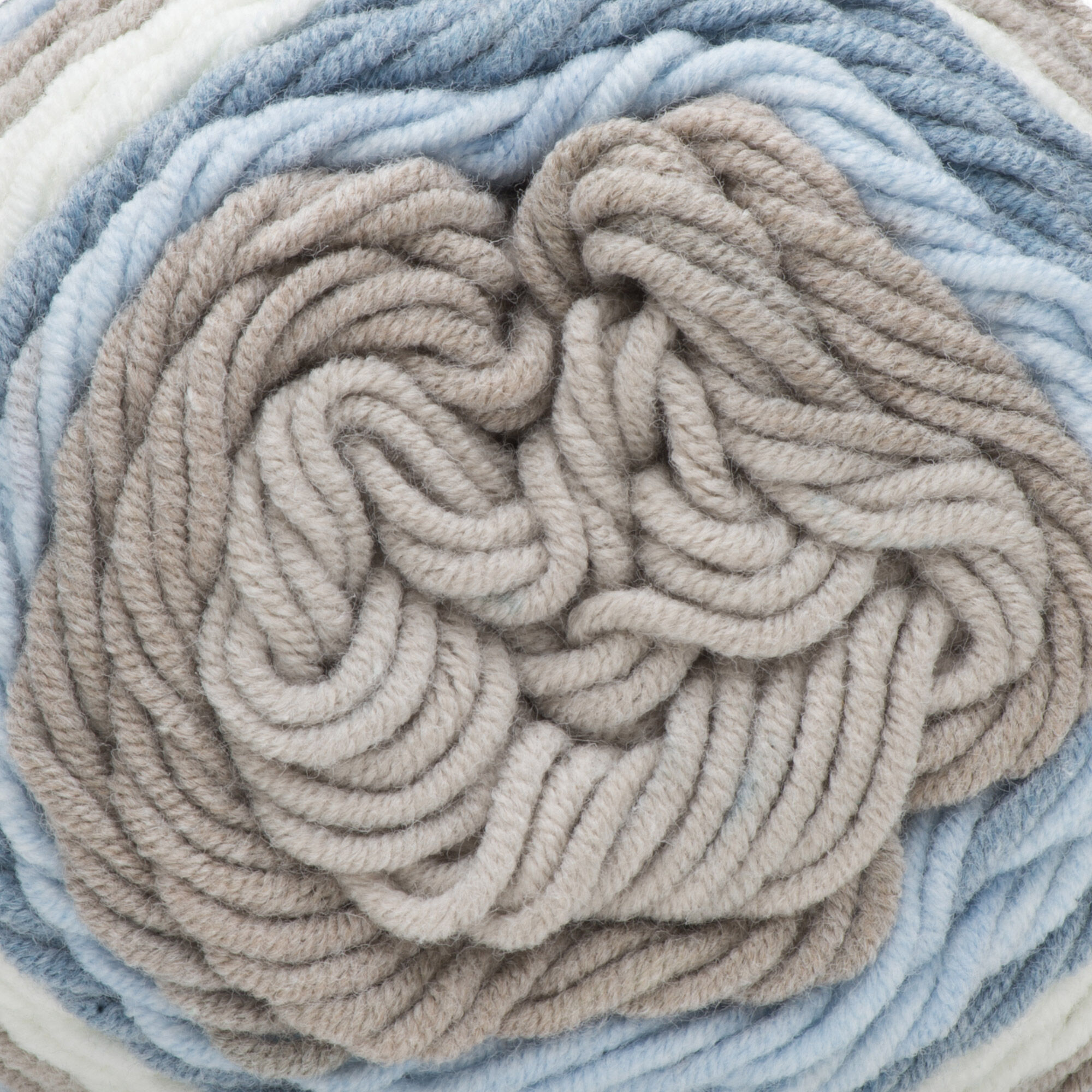 COT/ACR.YARN:100GRx3BL (300GRM) (CARON/COTTON CAKE) - NESTED BLUES