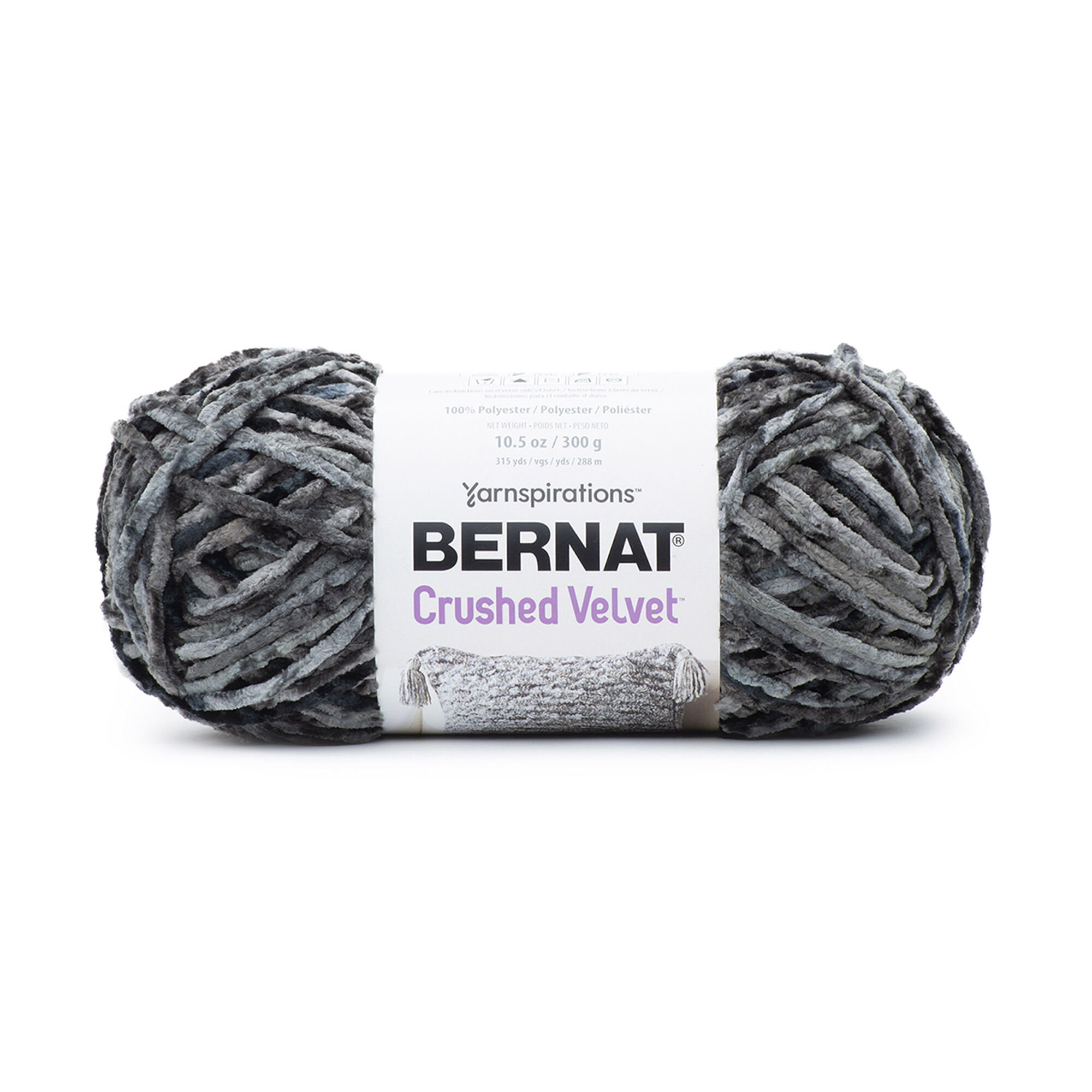 POL.YARN:300GMx2BL (600GRM) (BER/CRUSHED VELVET) - DEEP GRAY