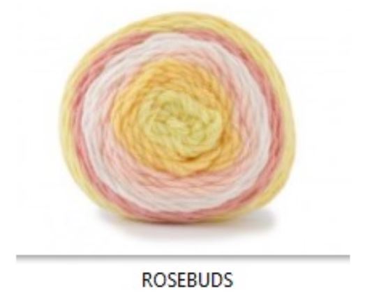 ACR YARN:100GRx3BL (300GM) (CARON/BABY CAKE) - ROSEBUDS