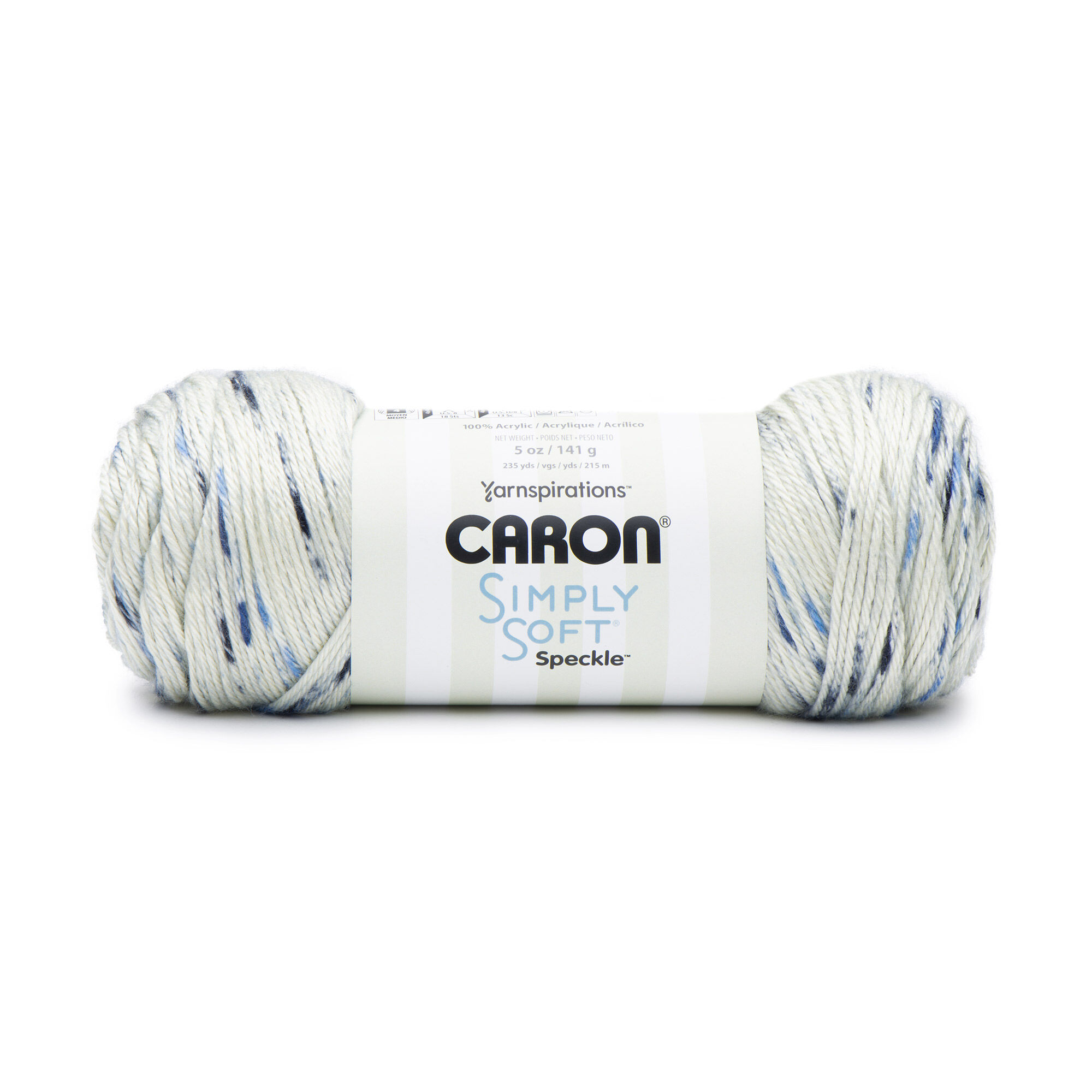 ACR. YARN:141GRx3BL (423GRM) (CARON/S.SOFT SPECKLE) - BLUE GINGHA