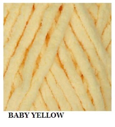 POL.WOOL YARN:100GRx3 (300GRM) (BERNAT/BABY BLANKET) - BABY YELLOW