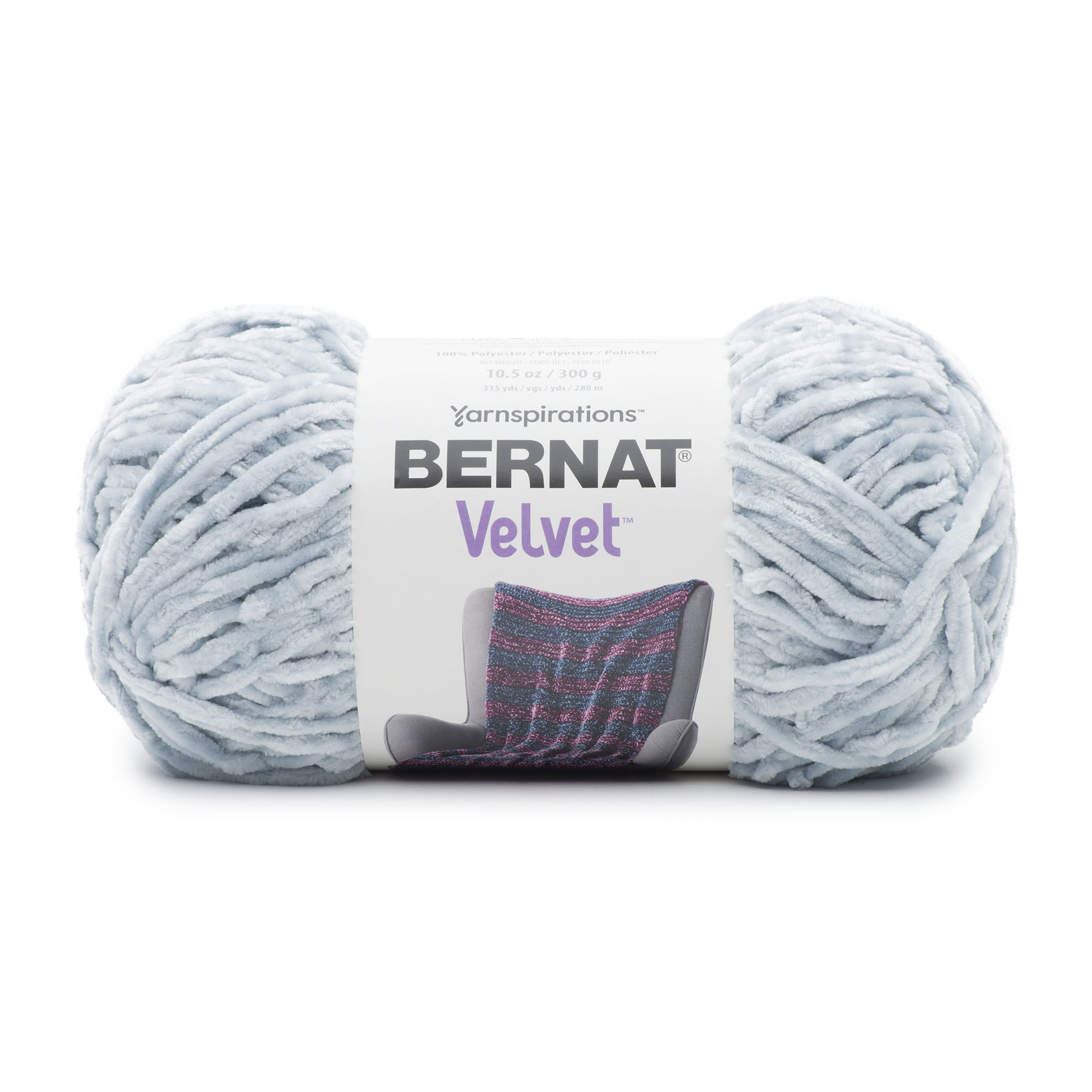 POL.YARN:300GMx2BL (600GRM) (BER/VELVET) - SOFTENED BLUE