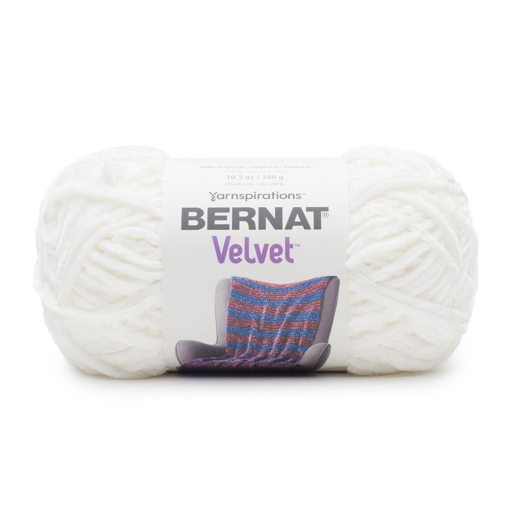 POL.YARN:300GMx2BL (600GRM) (BER/VELVET) - White