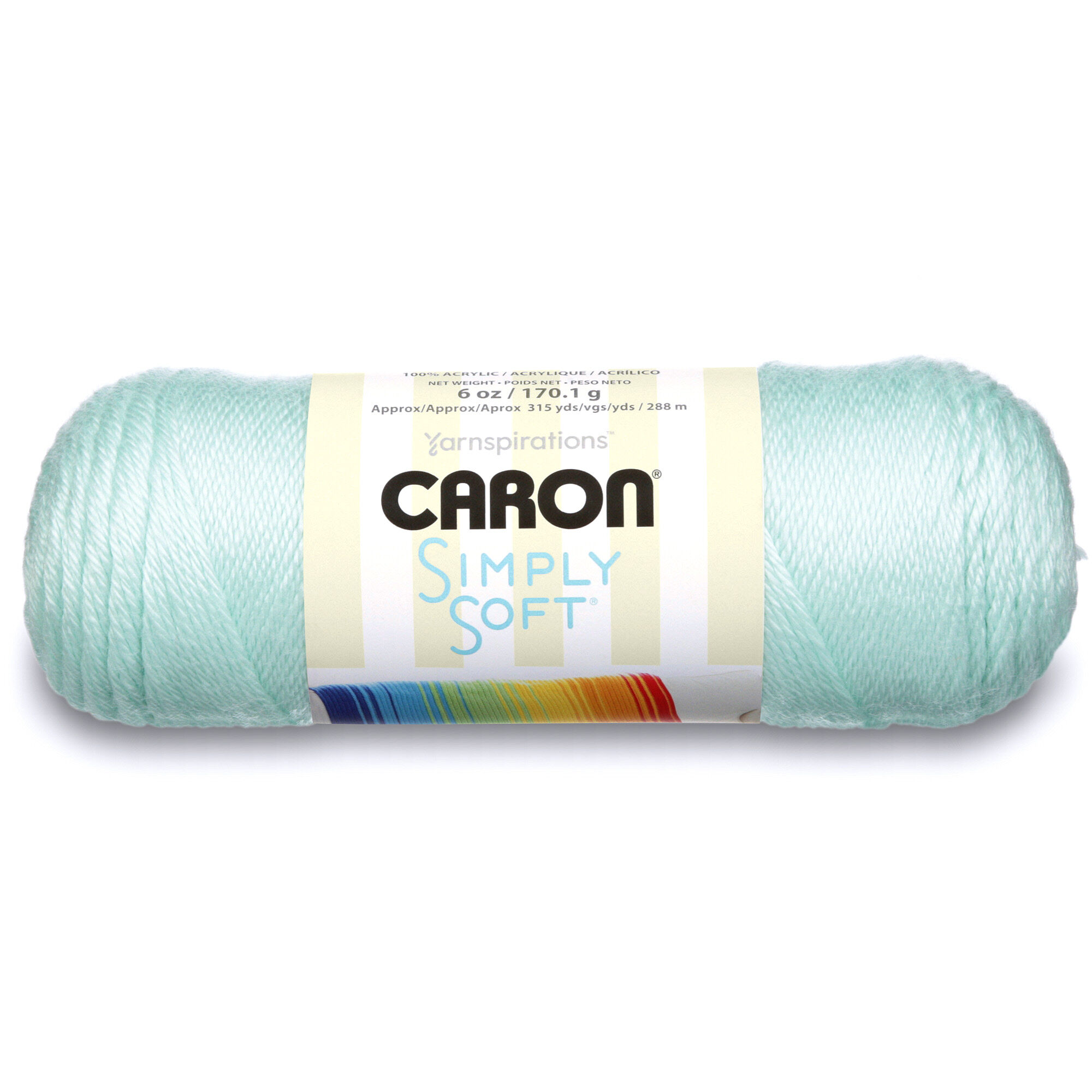 ACR. YARN:170GRx3BL (510GRM) (CARON/SIMPLY SOFT) - SOFT GREEN