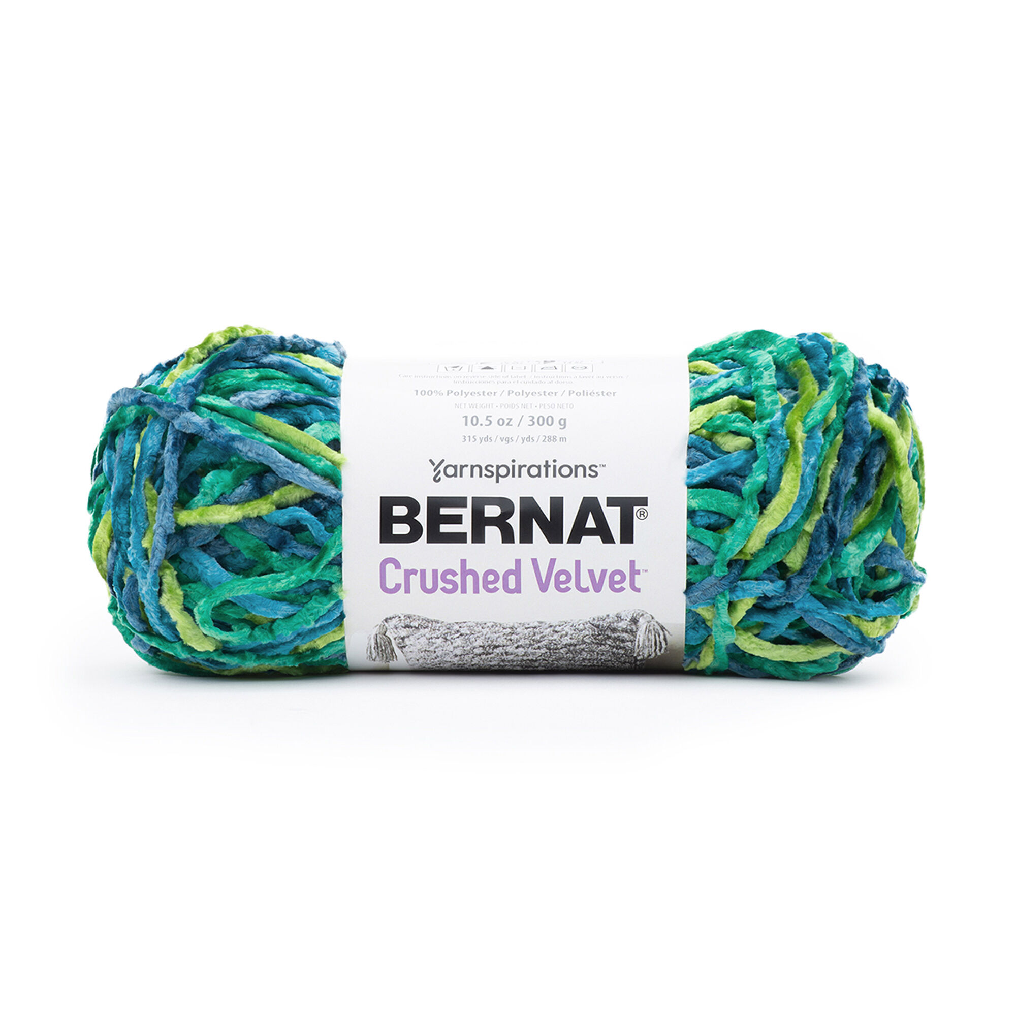 POL.YARN:300GMx2BL (600GRM) (BER/CRUSHED VELVET) - TROPICAL GREEN