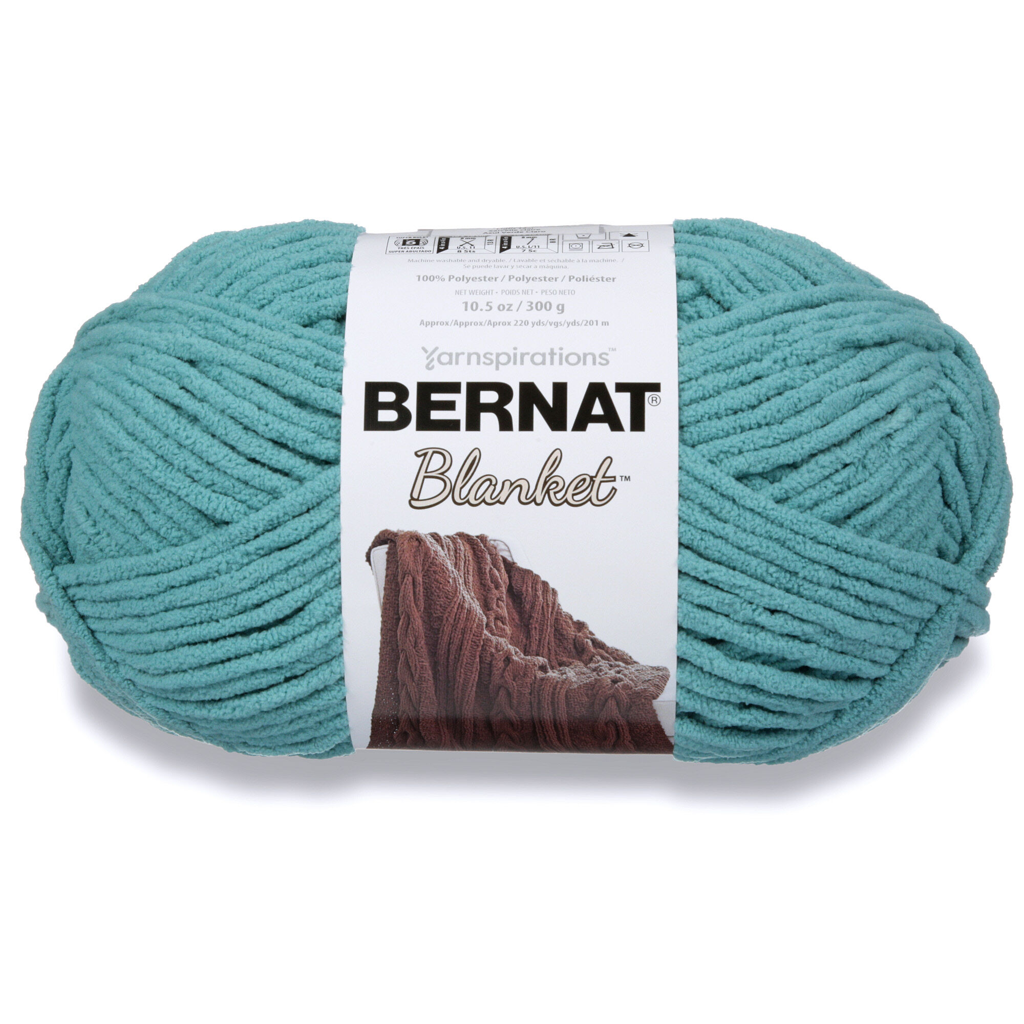 POL YARN:300GRx2PC (600GRM) (BERNAT/BLANKET) - LT.TEAL