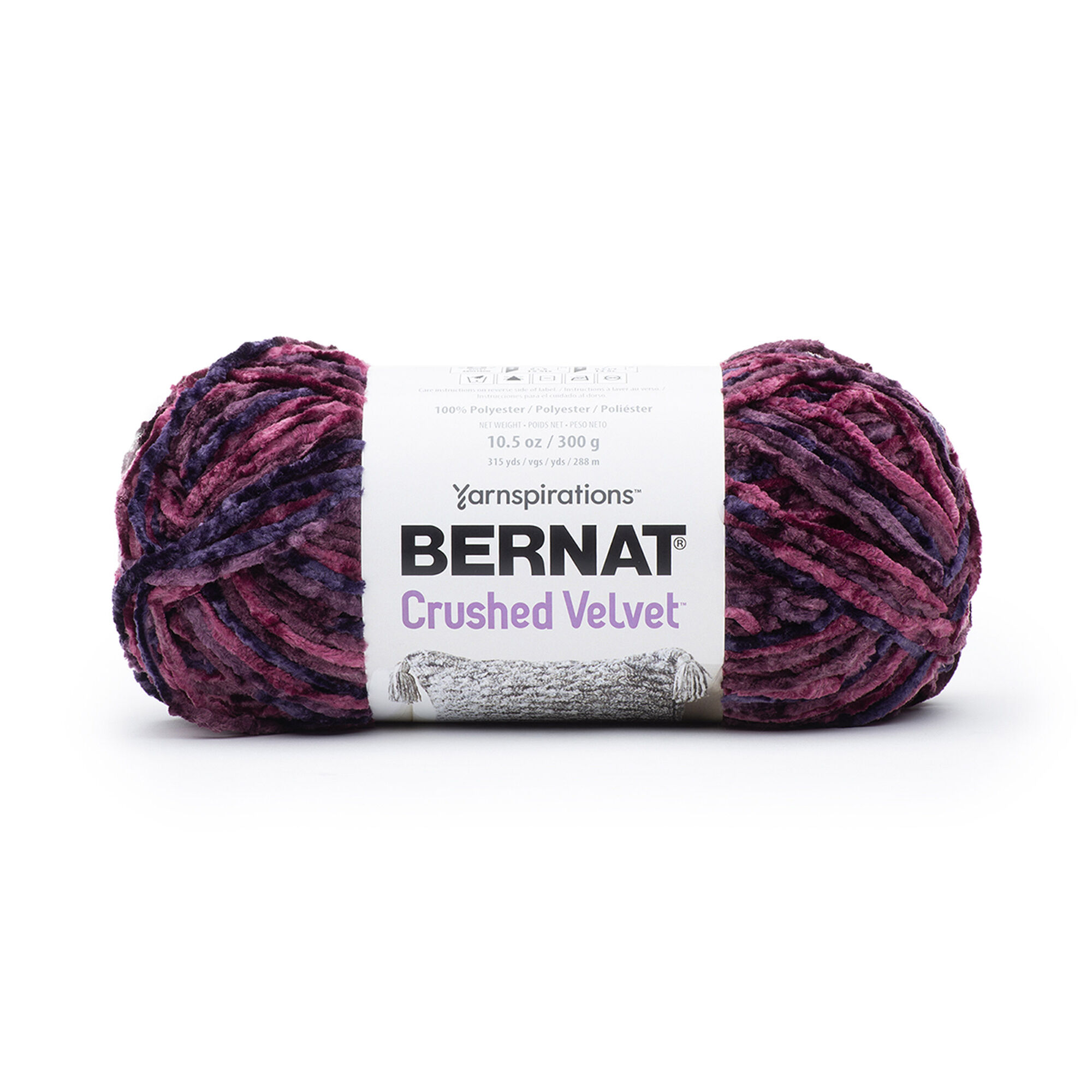 POL.YARN:300GMx2BL (600GRM) (BER/CRUSHED VELVET) - BURGUNDY