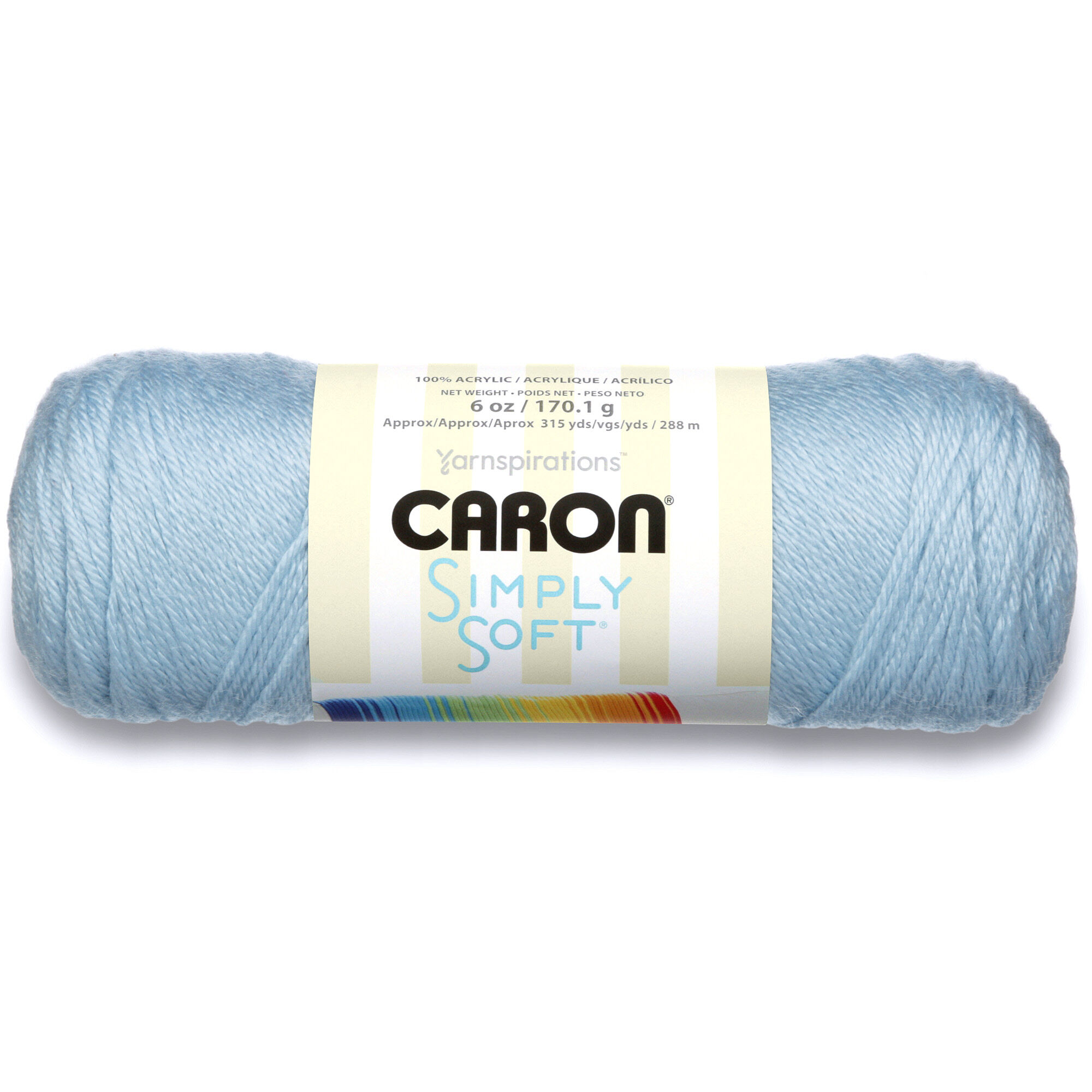 ACR. YARN:170GRx3BL (510GRM) (CARON/SIMPLY SOFT) - Soft Blue