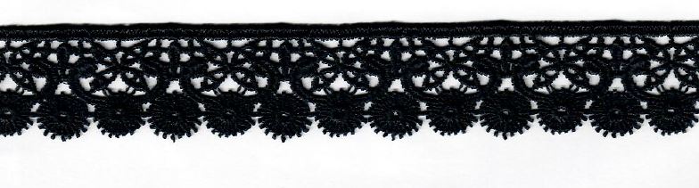 CHEM.LACE:15Y (13.7MTR):2.83CM) (MA48-1113) - Black