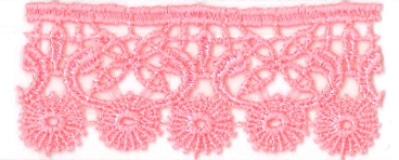 CHEM.LACE:15Y (13.7MTR):2.83CM) (MA48-1113) - B4 EMILY PINK/CHEMICAL