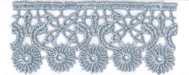 CHEM.LACE:15Y (13.7MTR):2.83CM) (MA48-1113) - D2 PALE BLUE/CHEMICAL