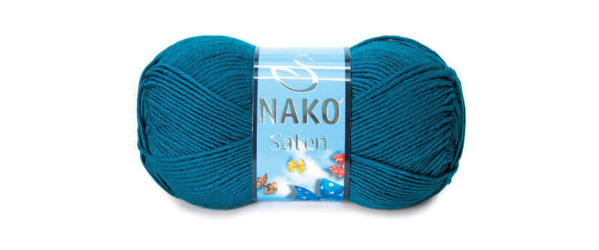 WOOL YARN:5BL/PKT (500GRM) (NAKO/SATEN) - 10328