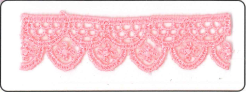 CHEM.LACE:15Y (13.7MTR)1.88CM) (MA409) - B4 EMILY PINK