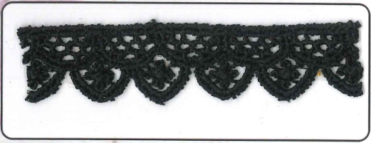 CHEM.LACE:15Y (13.7MTR)1.88CM) (MA409) - Black