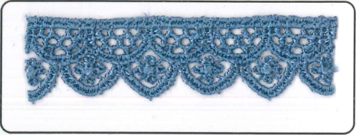 CHEM.LACE:15Y (13.7MTR)1.88CM) (MA409) - D3 STEEL BLUE