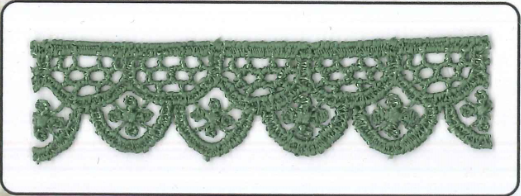 CHEM.LACE:15Y (13.7MTR)1.88CM) (MA409) - 7/8"/E2 EMERALD