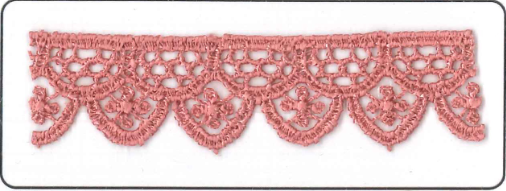 CHEM.LACE:15Y (13.7MTR)1.88CM) (MA409) - F4 OLD ROSE