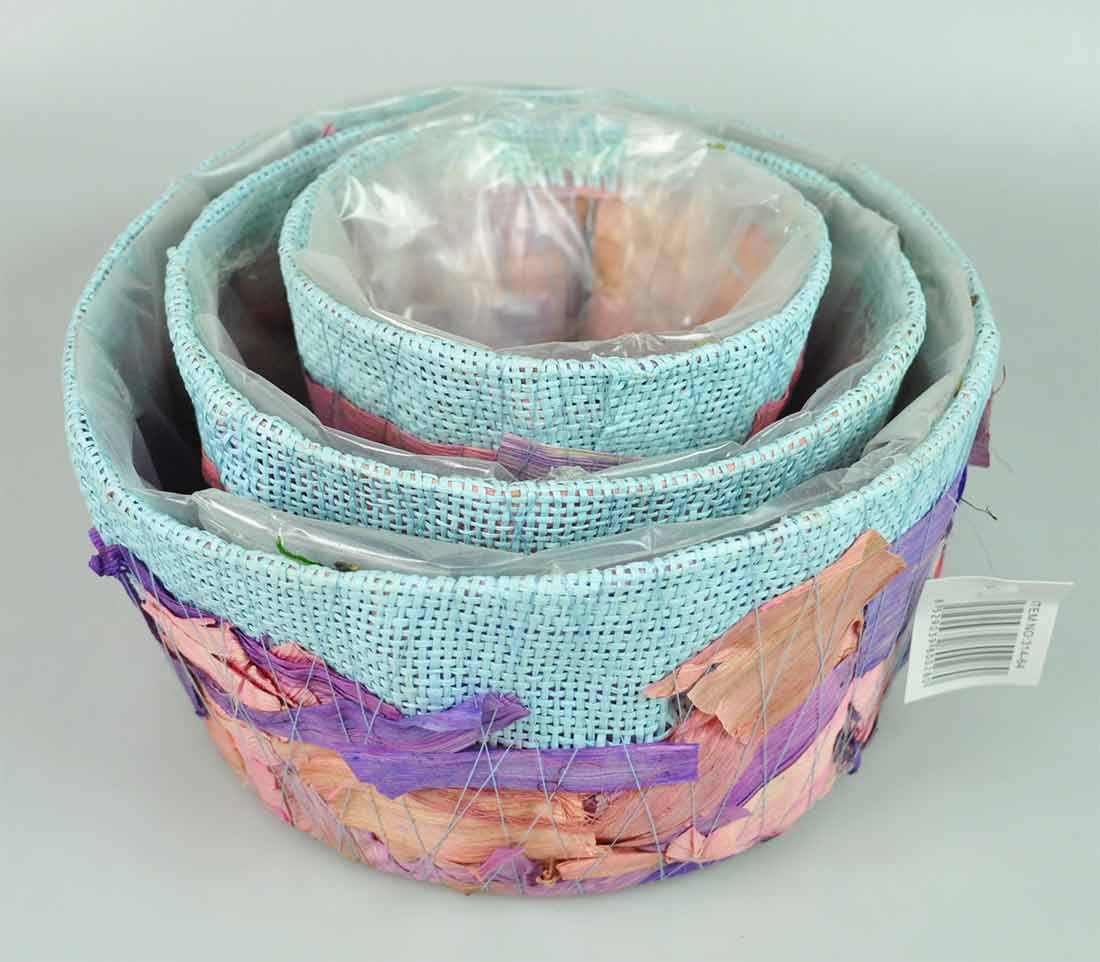 FLOWER BASKET:S/3 (314/64) 1 FLOWER BASKET:S/3 (314/64)