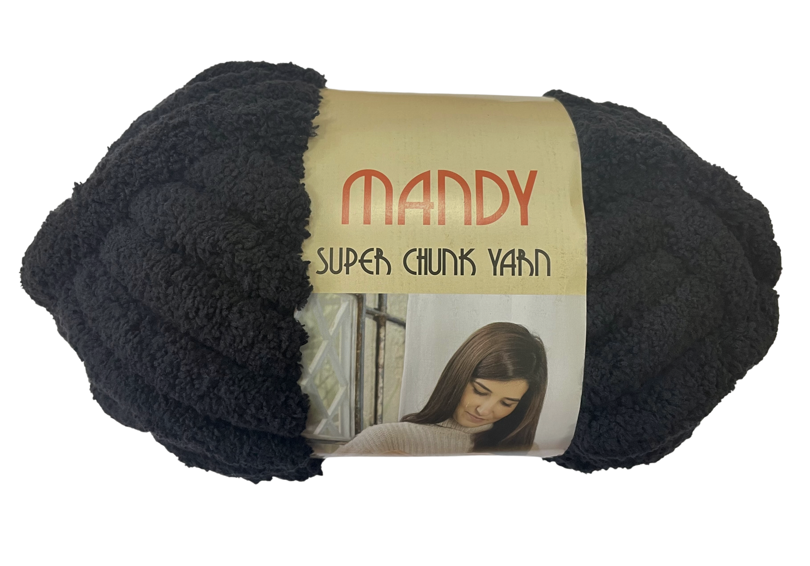 SUPER CHUNK YARN:250Gx3BL (750G) (MANDY) - 1/BLACK