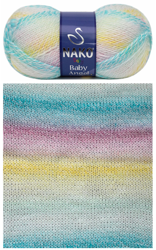 ACR.WOOL YARN:5BL (500GRM) (NAKO/BABY ANGEL) - 70294