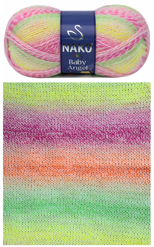 ACR.WOOL YARN:5BL (500GRM) (NAKO/BABY ANGEL) - 70412