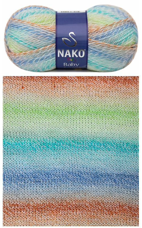 ACR.WOOL YARN:5BL (500GRM) (NAKO/BABY ANGEL) - 70367