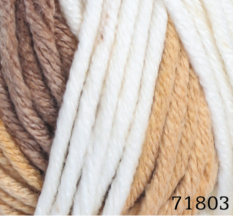 ACR.WOOL YARN:100GRx5BL (500GR) (HIM/E.DAY BIG COLORS) - 71803