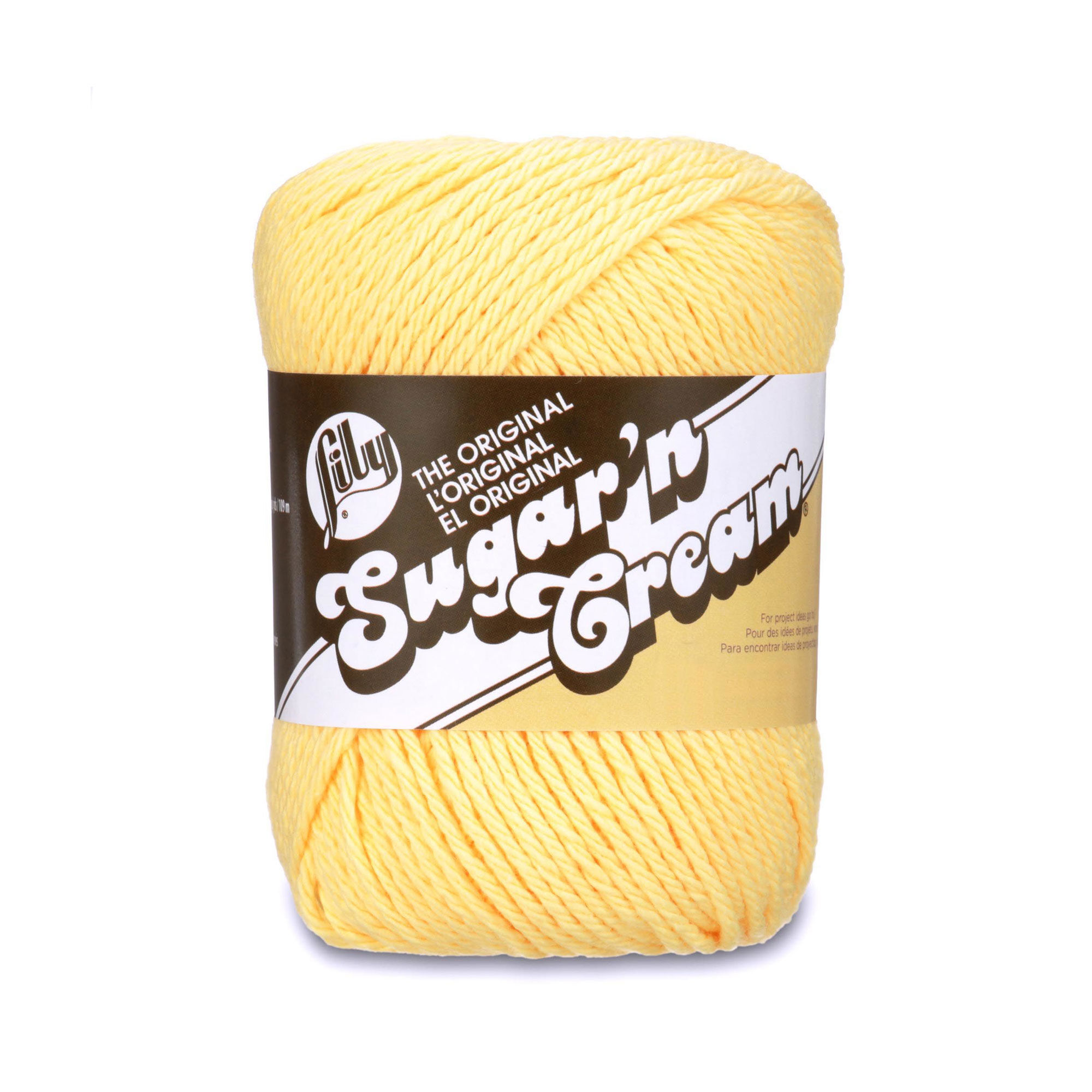 LILLY YARN:70.9GRx6PC (425.4GRM) (FILY/SUGAR-PLAIN) - Yellow