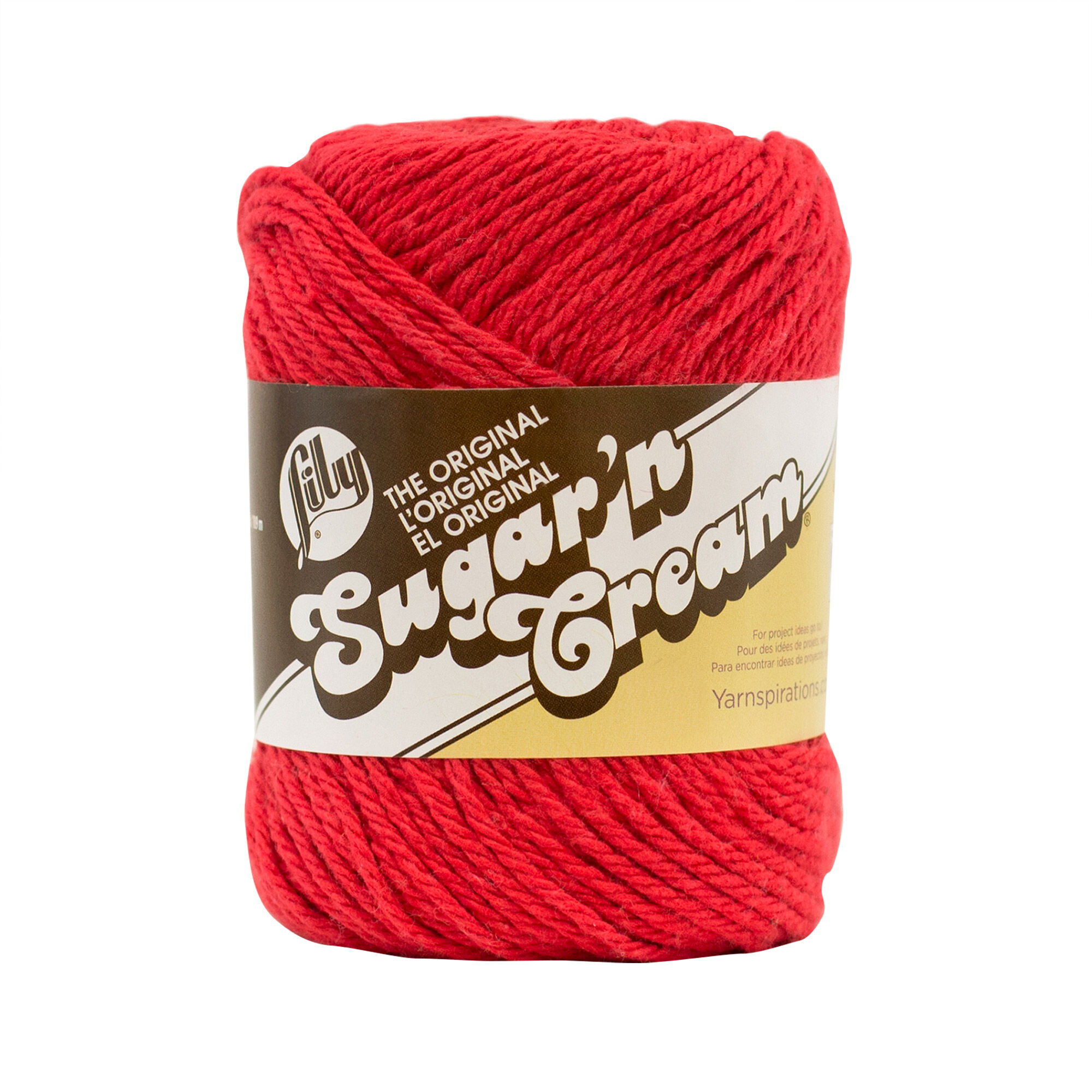 LILLY YARN:70.9GRx6PC (425.4GRM) (FILY/SUGAR-PLAIN) - Red