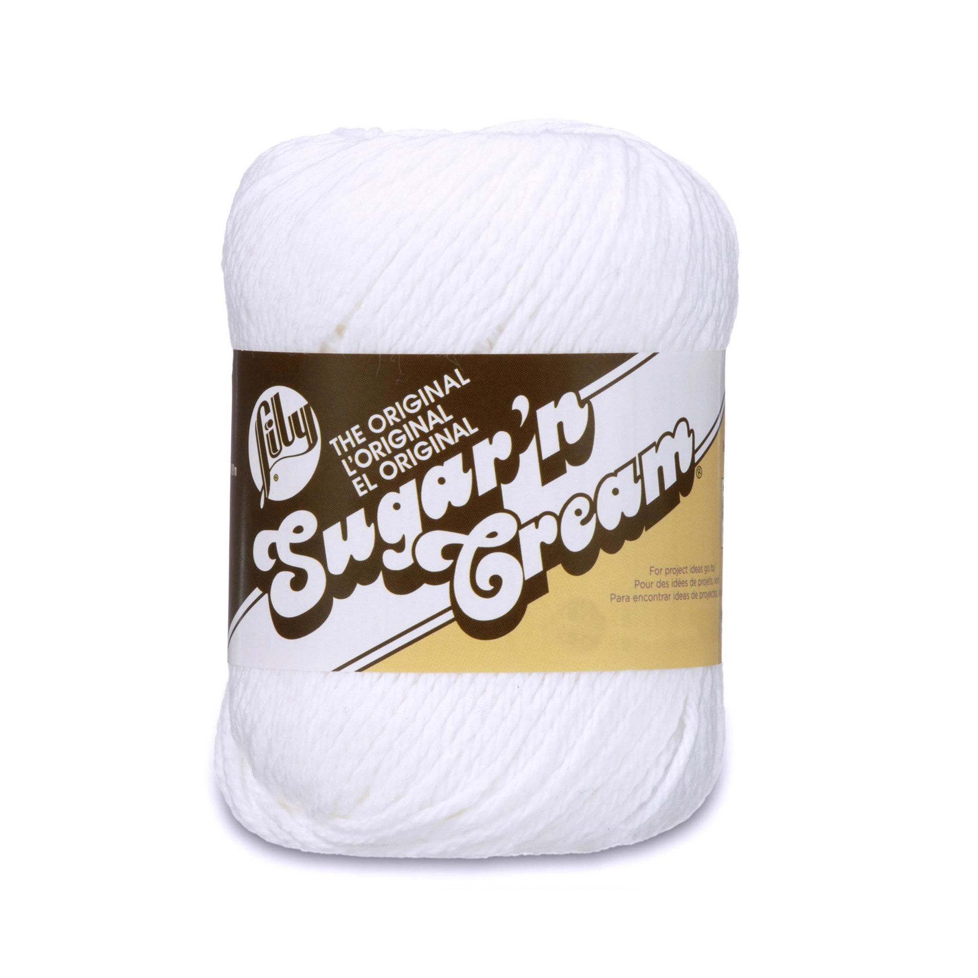 LILLY YARN:70.9GRx6PC (425.4GRM) (FILY/SUGAR-PLAIN) - White