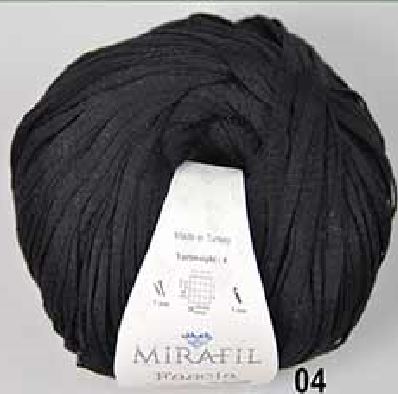 LYOCELL YARN:100Gx5BL (MIRAFIL/FASCIA) - 04-UNIVERSE BLACK