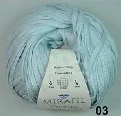 LYOCELL YARN:100Gx5BL (MIRAFIL/FASCIA) - 03-ICE BLUE