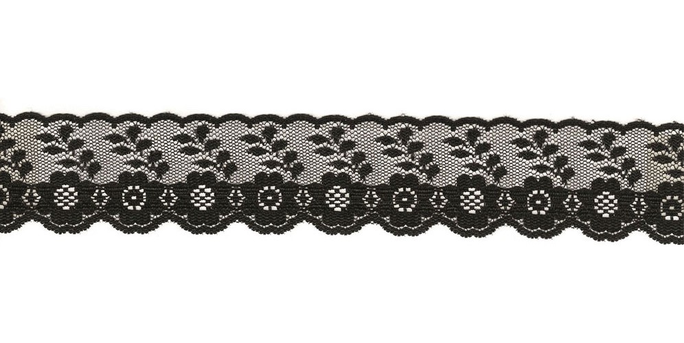 NYLON RASCHEL LACE:144Y (MWT006) - Black