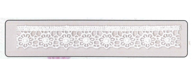 CHEM-LACE;15Y (13.7MTR):1.58CM) (MA1076) - White