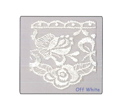 NET CUT LACE:15Y:3″ (D-54-4069) - Off White