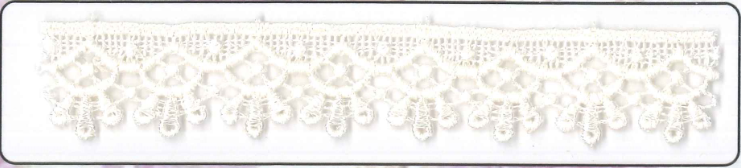 CHEM-CUT LACE:15Y (13.7M)1.88CM) (MA976) - OFFWHITE