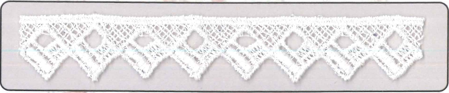 CH.CUT-LACE:13.7MTR:1.88CM (MA61-1019) - White