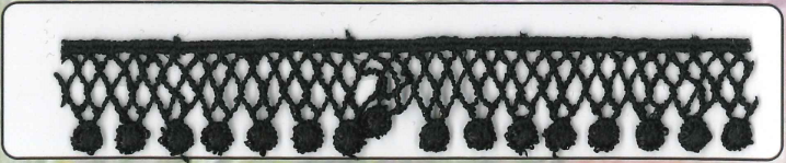 CH.CUT-LACE:13.7MTR:1.88CM (MA61-1025) - Black