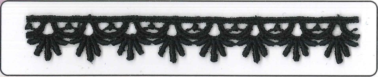 CH.CUT-LACE:13.7MTR:1.88CM (MA61-1023) - Black