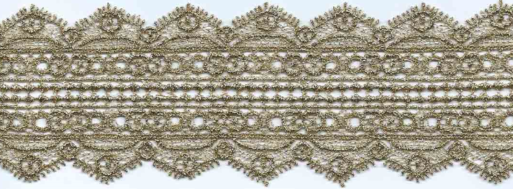 JAPAN MET CUT-LACE:6.25CM (15Y) (MT57-1181J) - Gold