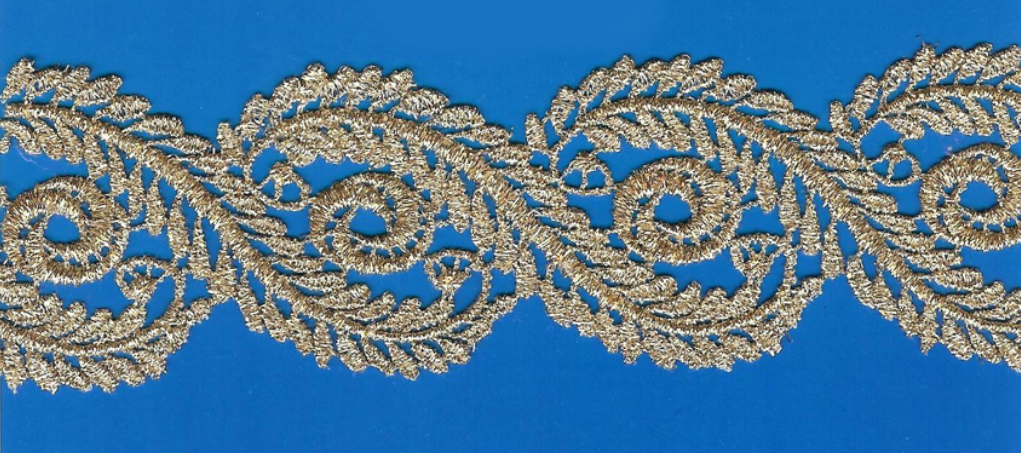 JAPAN MET CUT-LACE:5CM (15Y) (MT51-1116J) - Gold