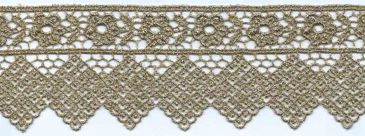 JAPAN MET CUT-LACE:6.25CM (15Y) (MT57-1180J) - Gold