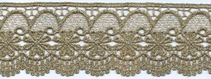 JAPAN MET CUT-LACE:6.25CM (15Y) (MT57-1183J) - Gold