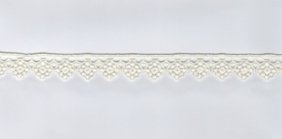 CH.LACE W/TEX::13.7MTR1.87CM (TX60-1046) - Off White