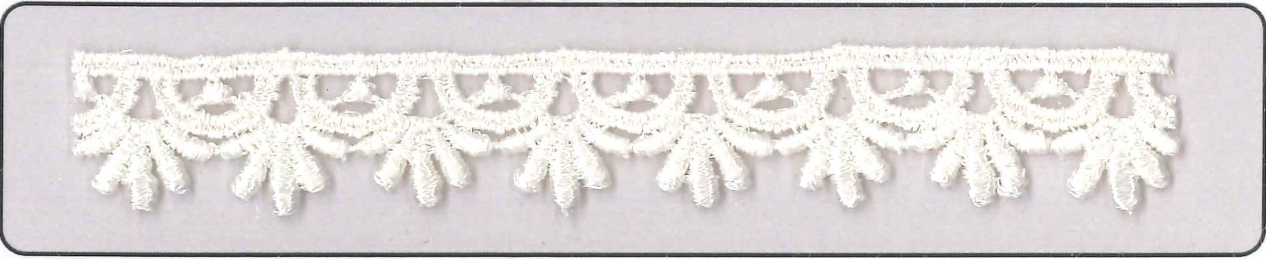 CH.CUT-LACE:13.7MTR:1.88CM (MA61-1023) - Off White