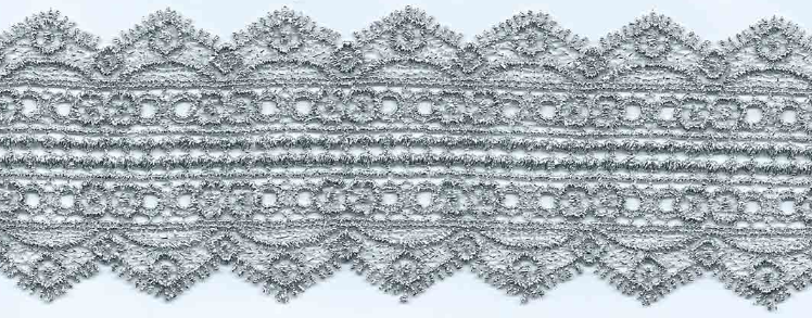 JAPAN MET CUT-LACE:6.25CM (15Y) (MT57-1181J) - SILVER