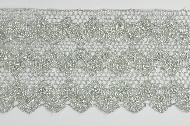 JAPAN MET CUT-LACE:10CM (15Y) (MT57-1185J) - SILVER