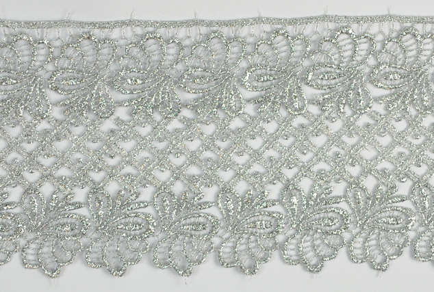 JAPAN MET CUT-LACE:10CM (15Y) (MT57-1184J) - SILVER